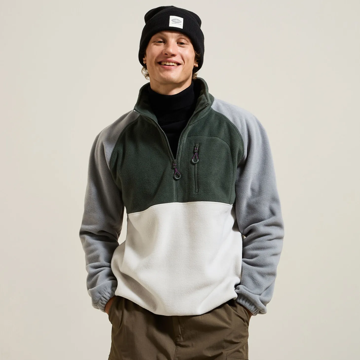 Best Fleecesweater met opstaande ritskraag Sweater