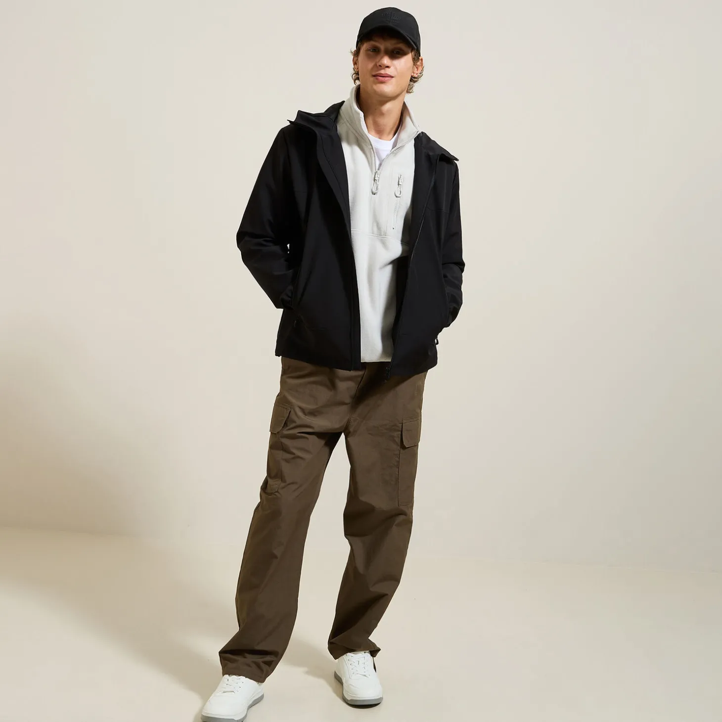 Best Sale Fleecesweater met opstaande ritskraag Sweater