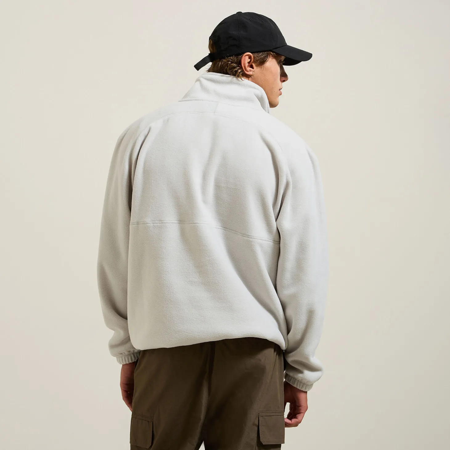 Best Sale Fleecesweater met opstaande ritskraag Sweater