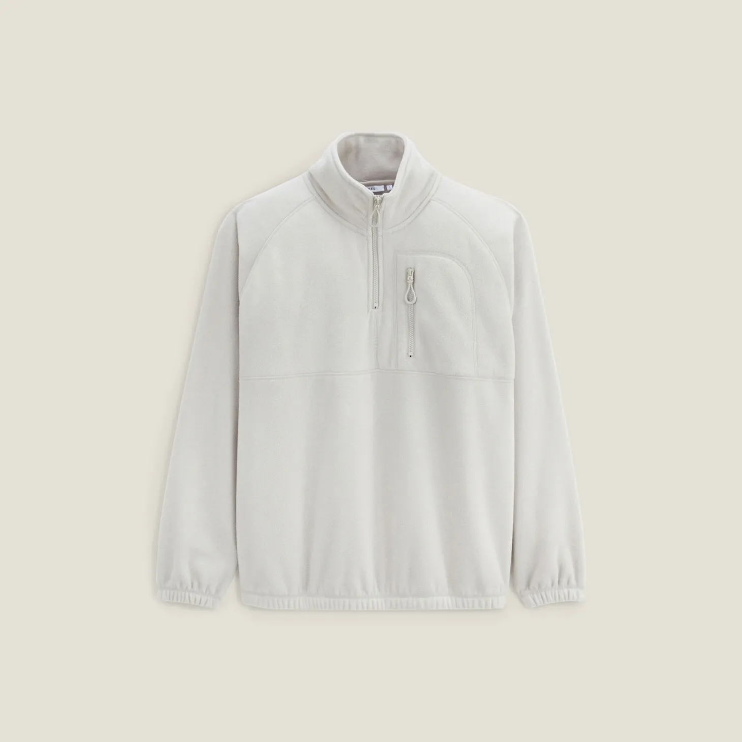 Best Sale Fleecesweater met opstaande ritskraag Sweater