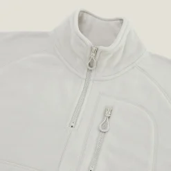 Best Sale Fleecesweater met opstaande ritskraag Sweater