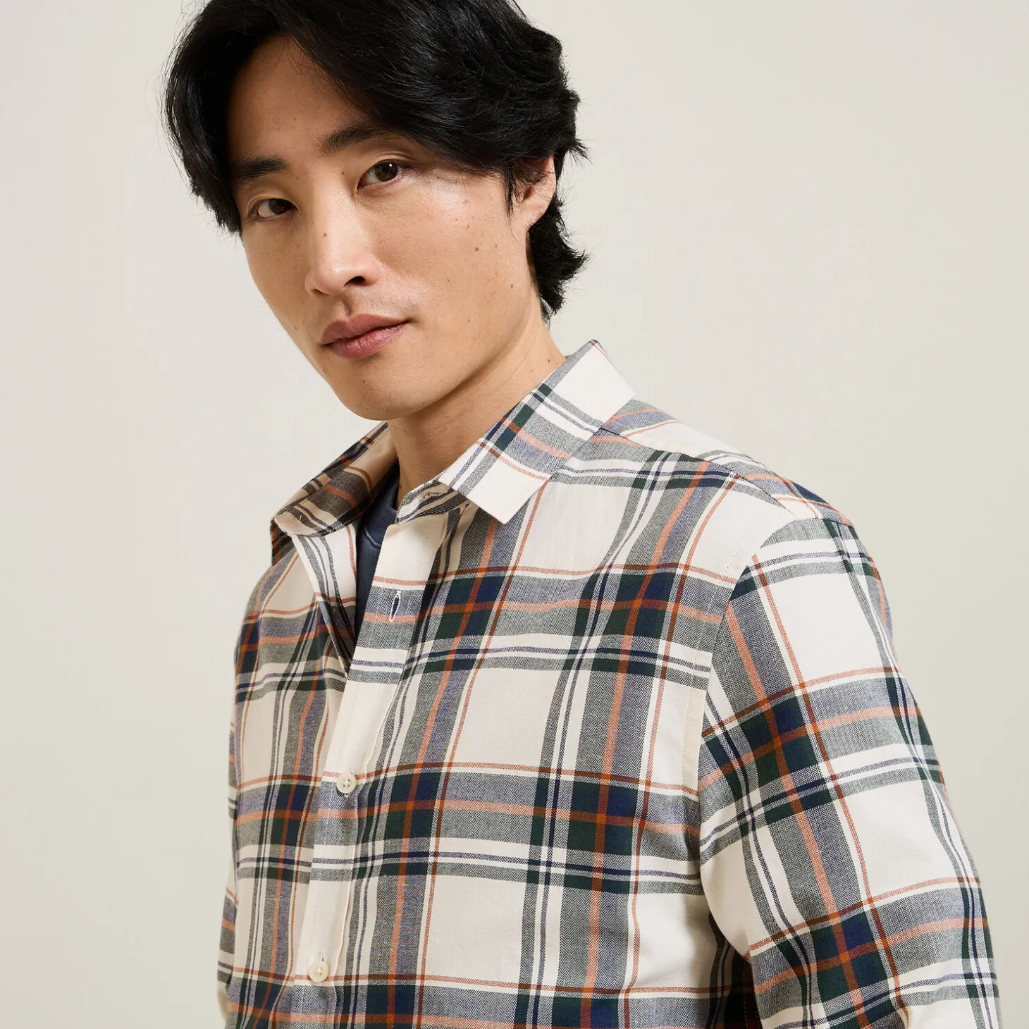 New Geruit flanellen overhemd Overhemd