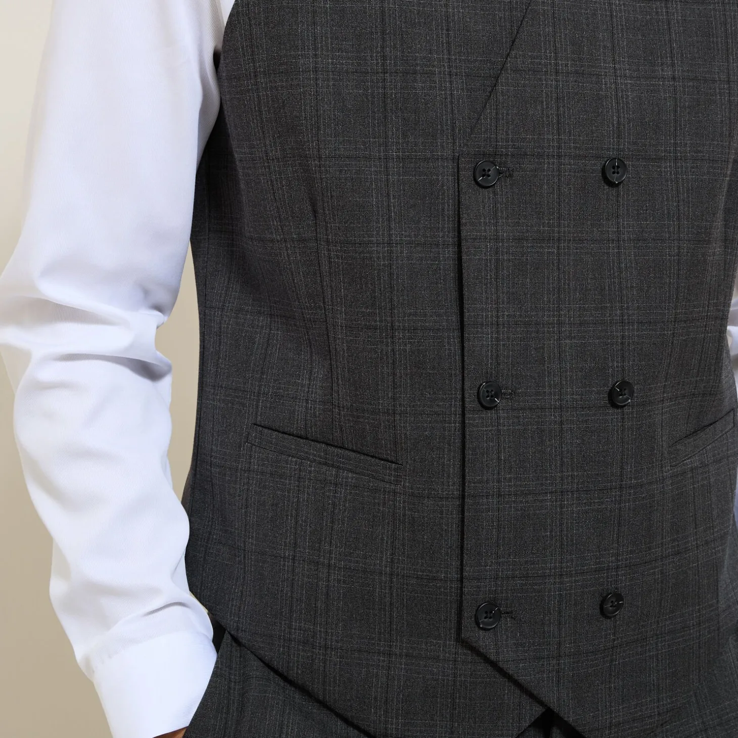 Discount Geruit kostuumgilet Kostuumgilet