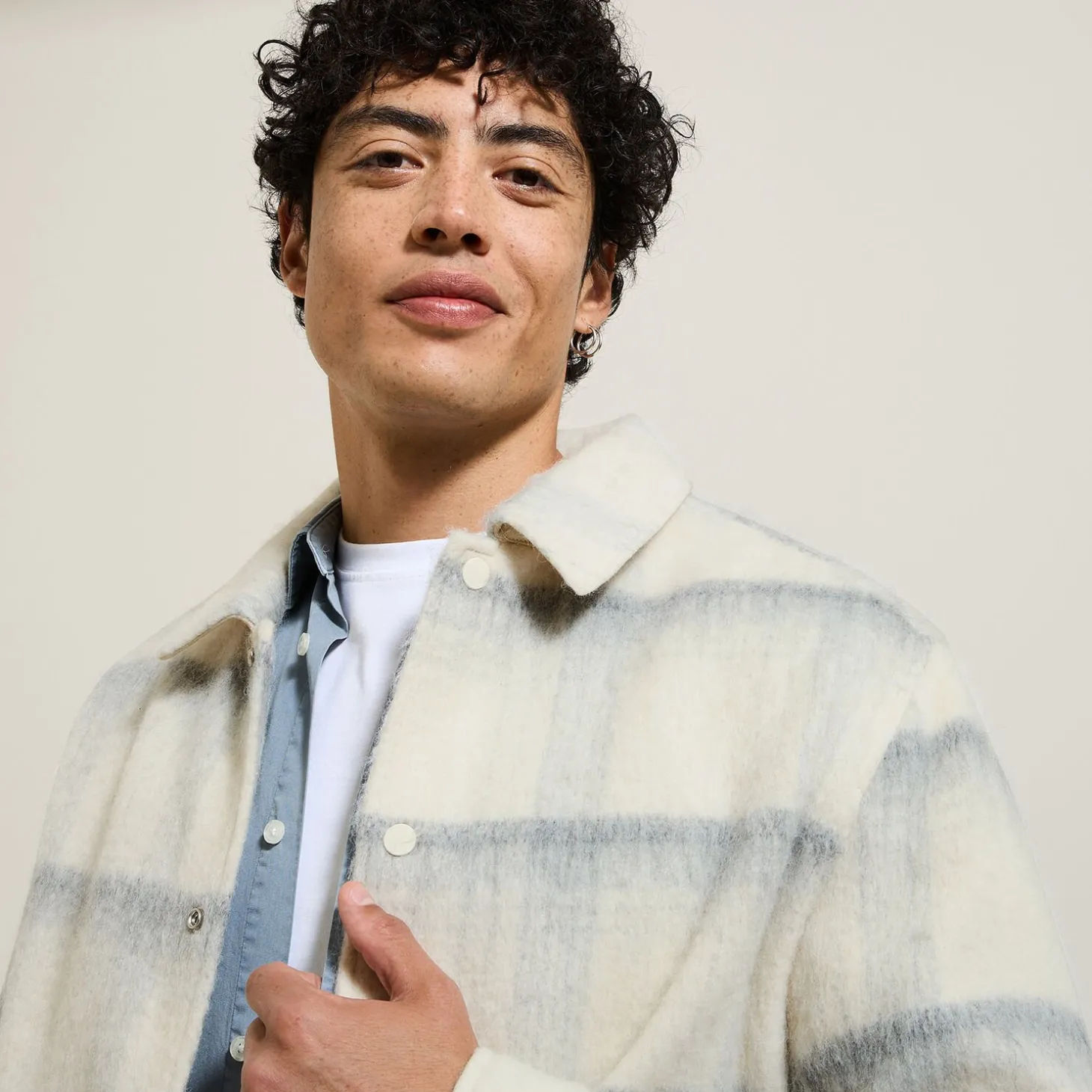 Clearance Geruit overhemdjas voor tussenseizoen Overshirt|Mantel & Jack