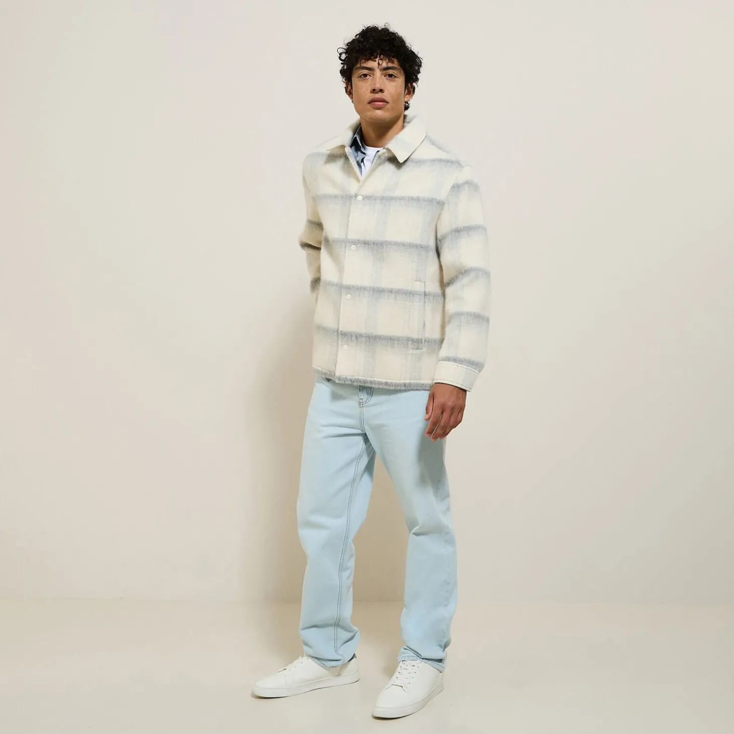 Clearance Geruit overhemdjas voor tussenseizoen Overshirt|Mantel & Jack