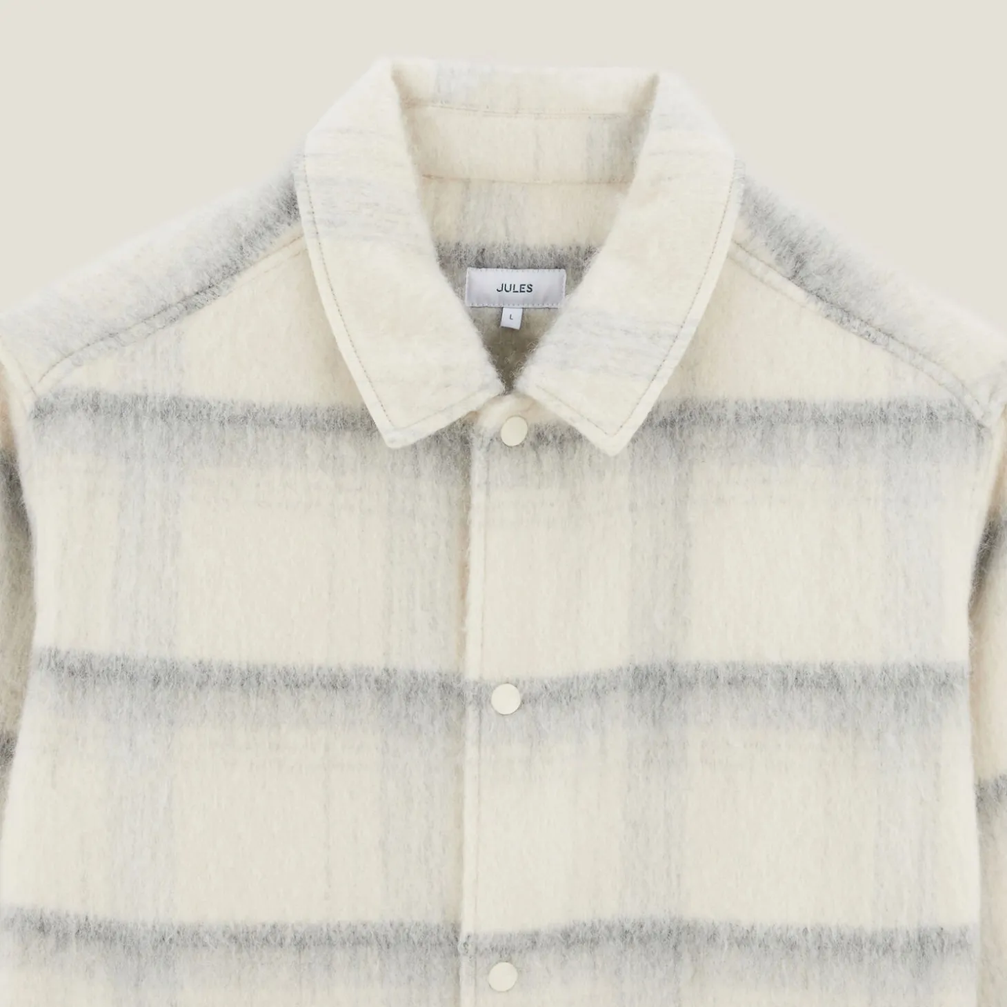 Clearance Geruit overhemdjas voor tussenseizoen Overshirt|Mantel & Jack