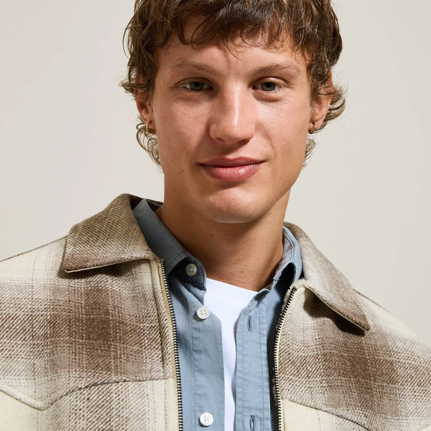 Flash Sale Geruite overhemd met sherpavoering Overshirt|Mantel & Jack