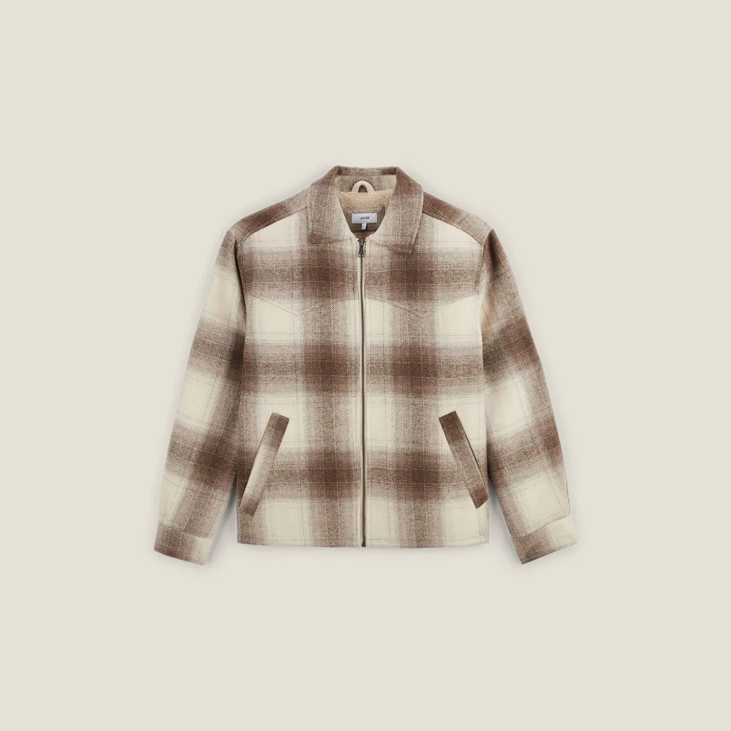 Flash Sale Geruite overhemd met sherpavoering Overshirt|Mantel & Jack