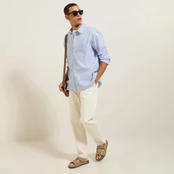 Cheap Gestreept hemd in katoen Formele Overhemden|Overhemd