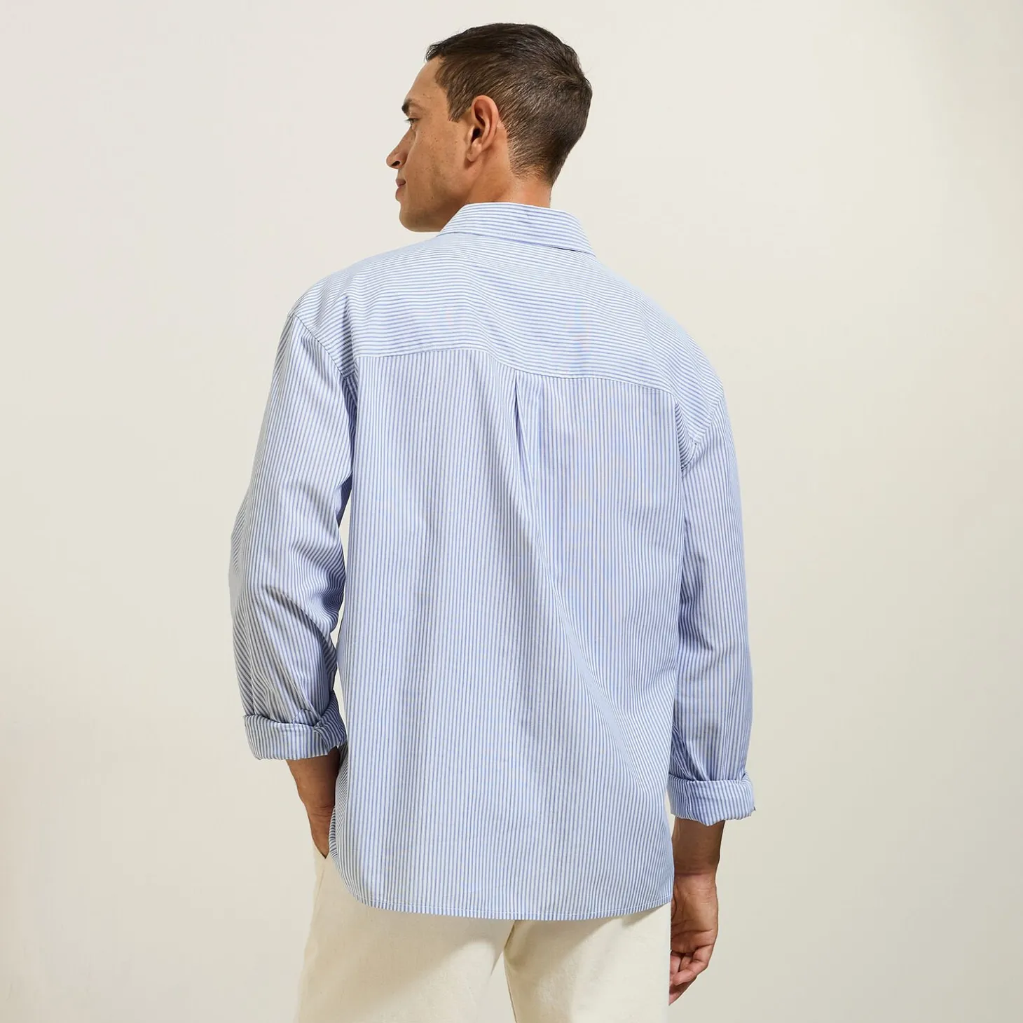 Cheap Gestreept hemd in katoen Formele Overhemden|Overhemd