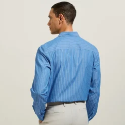 Best Sale Gestreept katoenen overhemd Formele Overhemden|Overhemd