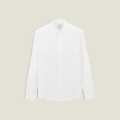 New Gestreept overhemd in seersucker katoen Formele Overhemden|Overhemd