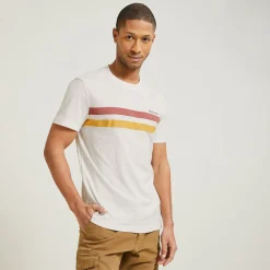 New Gestreept T-shirt met print T-shirt