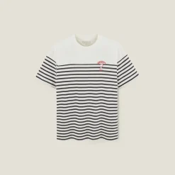 Sale Gestreept t-shirt Peanuts-licentie T-shirt