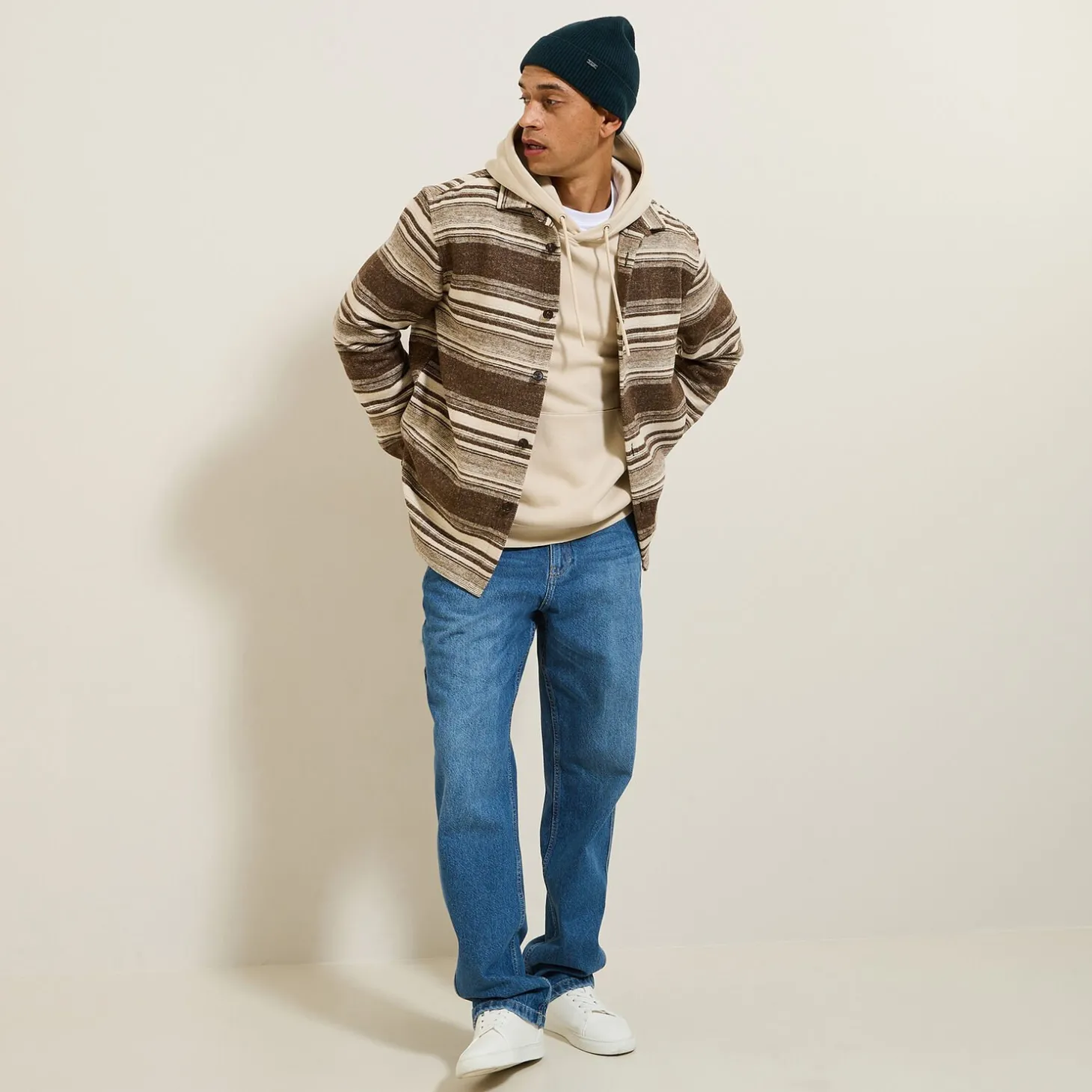 New Gestreepte overhemd Overshirt|Overhemd