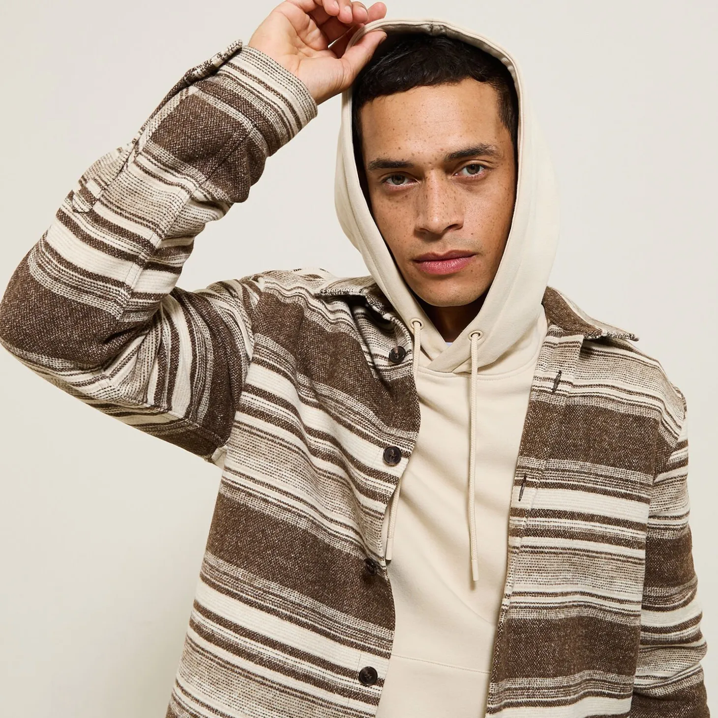 New Gestreepte overhemd Overshirt|Overhemd