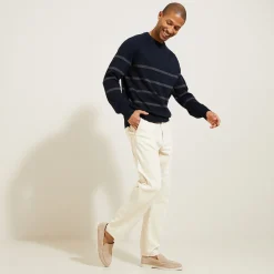 Outlet Gestreepte trui met ronde hals Trui