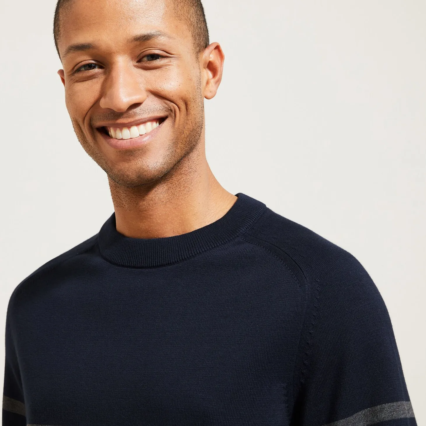 Outlet Gestreepte trui met ronde hals Trui