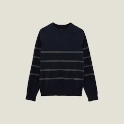 Outlet Gestreepte trui met ronde hals Trui