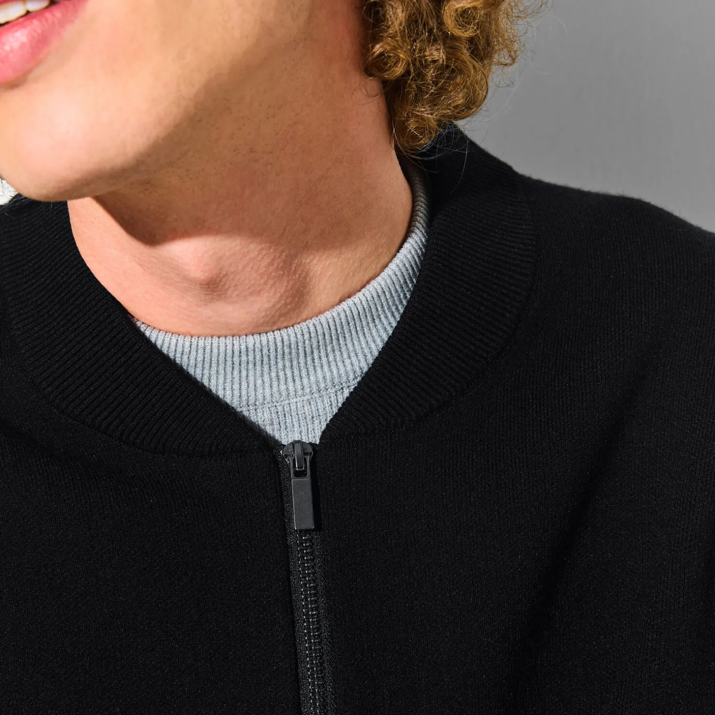 Sale Gilet met rits en sportkraag, assortiment performa Heren Gebreide Vesten Heren