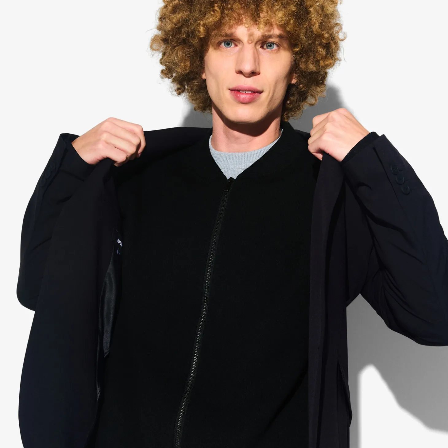 Sale Gilet met rits en sportkraag, assortiment performa Heren Gebreide Vesten Heren