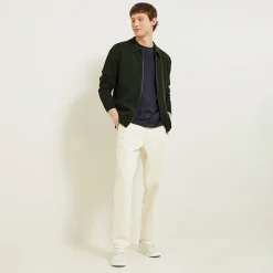 Fashion Giletvestje met hemdskraag Heren Gebreide Vesten Heren|Trui