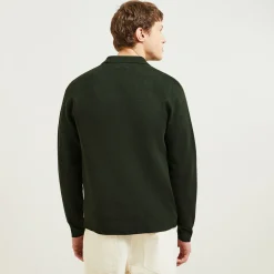 Fashion Giletvestje met hemdskraag Heren Gebreide Vesten Heren|Trui