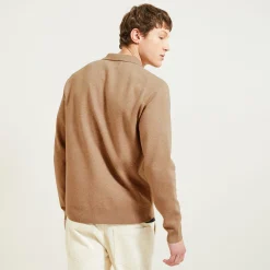 Clearance Giletvestje met hemdskraag Heren Gebreide Vesten Heren|Trui