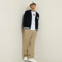 Store Giletvestje met knopen NFL-licentie Heren Gebreide Vesten Heren