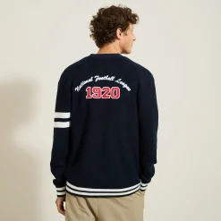 Store Giletvestje met knopen NFL-licentie Heren Gebreide Vesten Heren