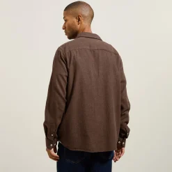 Best Sale Hemd in flanelkatoen met klassieke kraag Overhemd