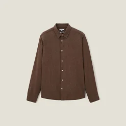 Best Sale Hemd in flanelkatoen met klassieke kraag Overhemd