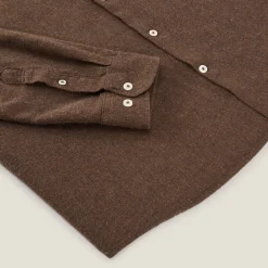 Best Sale Hemd in flanelkatoen met klassieke kraag Overhemd