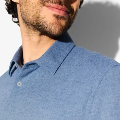 Online Hemd in flanelkatoen met klassieke kraag Overhemd