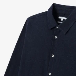 Outlet Hemd in flanelkatoen met klassieke kraag Overhemd