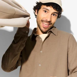 Hot Hemd in flanelkatoen met klassieke kraag Overhemd