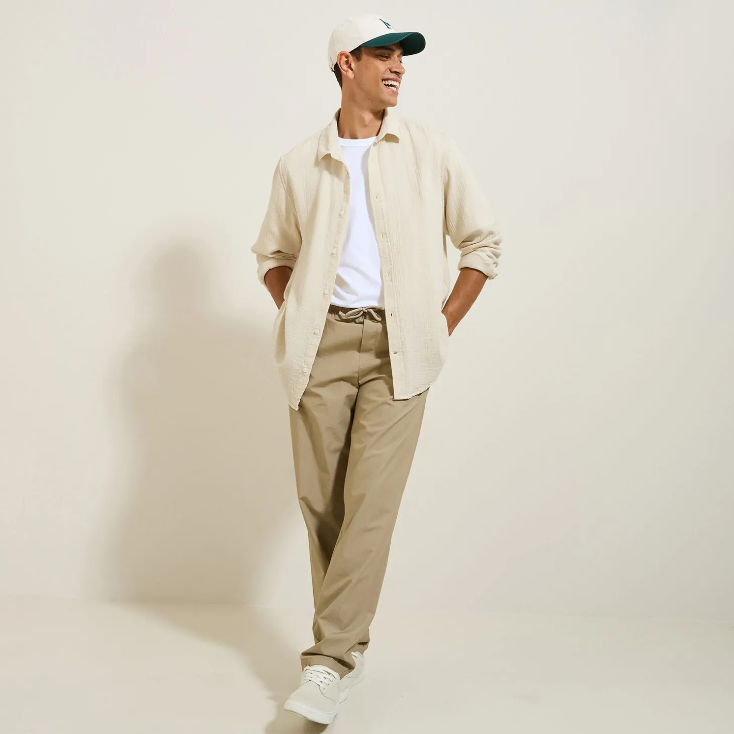 Cheap Hemd in katoengaas met klassieke kraag Overhemd