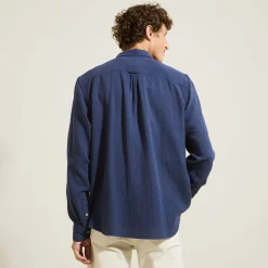 Outlet Hemd in katoengaas met klassieke kraag Overhemd