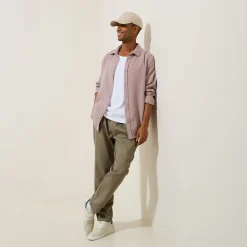 Outlet Hemd in katoengaas met klassieke kraag Overhemd