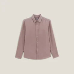 Outlet Hemd in katoengaas met klassieke kraag Overhemd