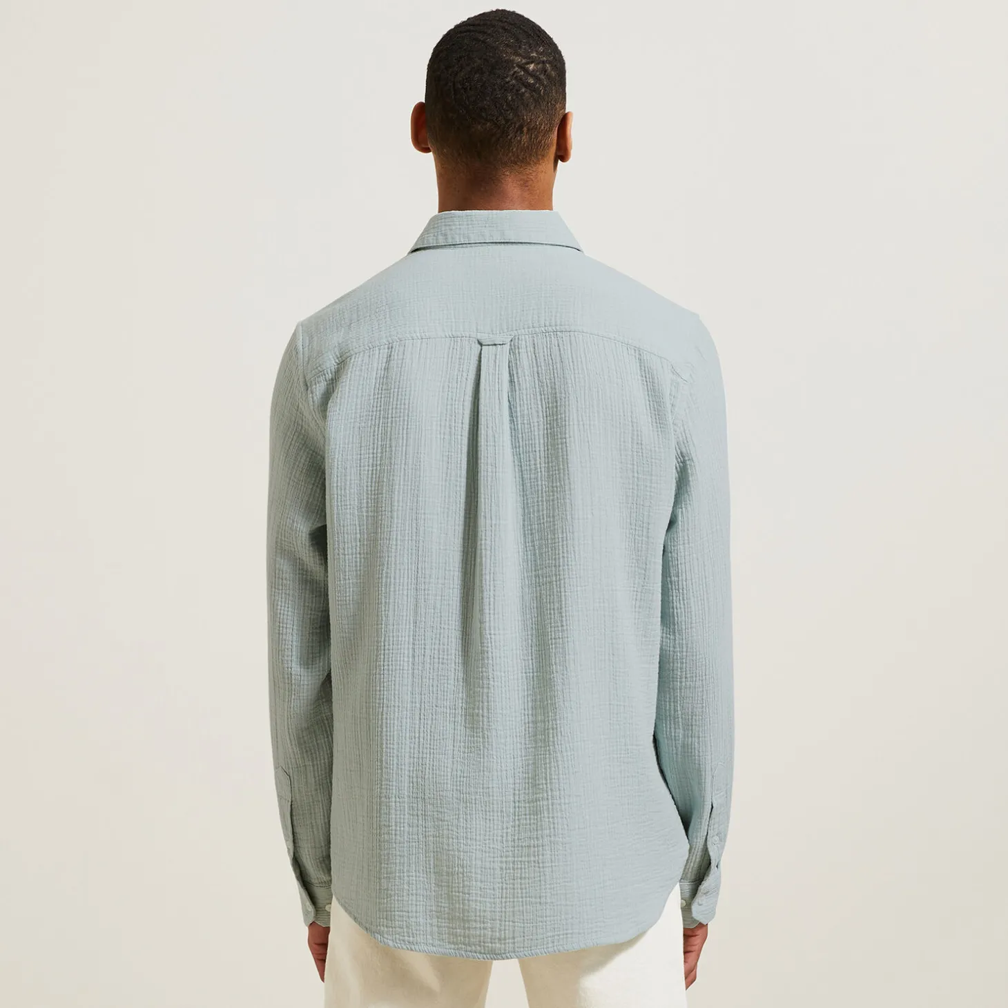 Discount Hemd in katoengaas met klassieke kraag Overhemd