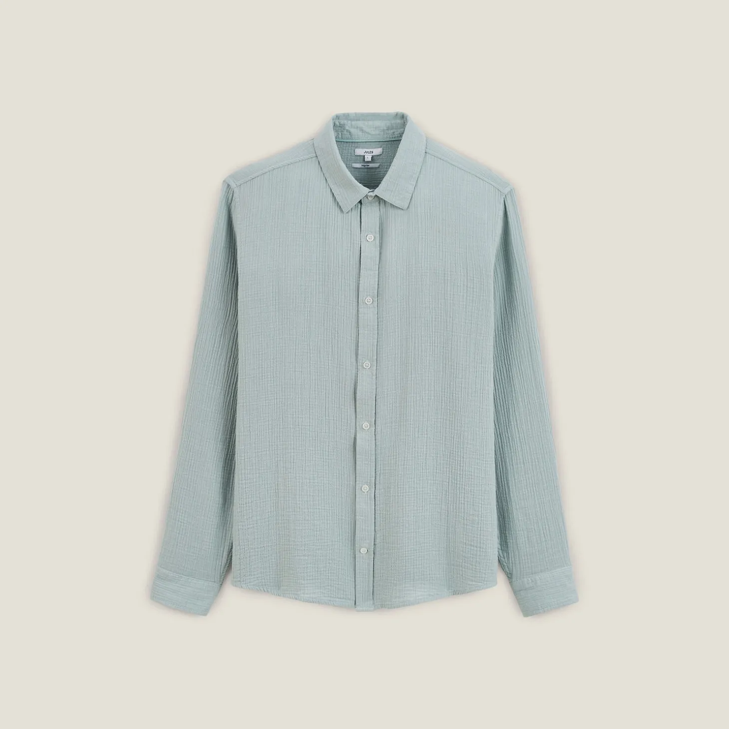 Discount Hemd in katoengaas met klassieke kraag Overhemd