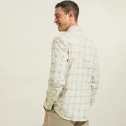 Outlet Hemd met ruitjes in flanelkatoen Overhemd