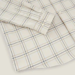 Outlet Hemd met ruitjes in flanelkatoen Overhemd