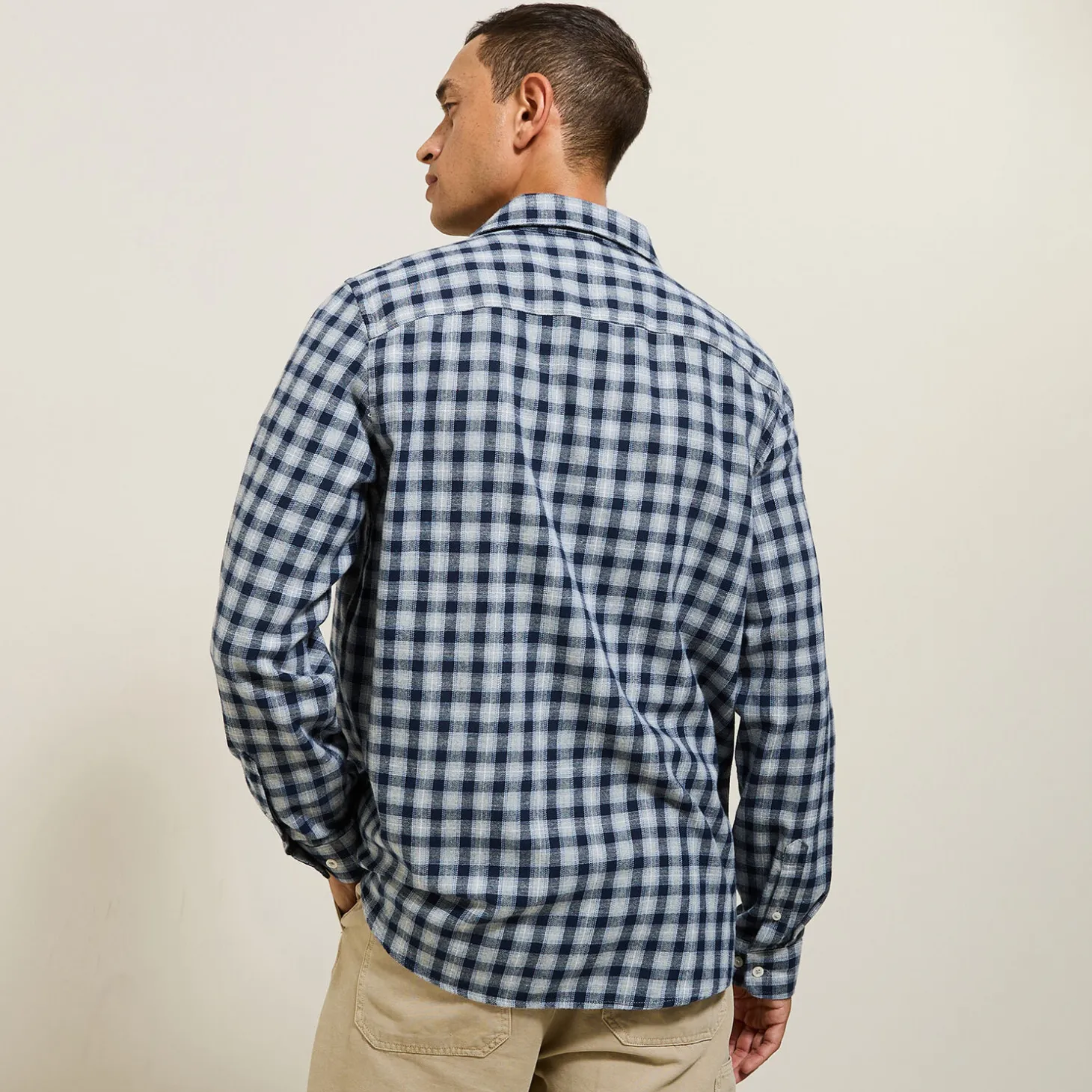 Clearance Hemd met ruitjes in flanelkatoen Overhemd