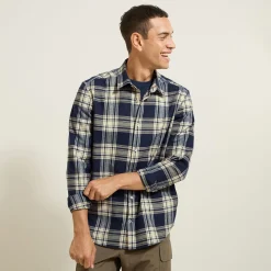 Cheap Hemd met ruitjes in flanelkatoen Overhemd