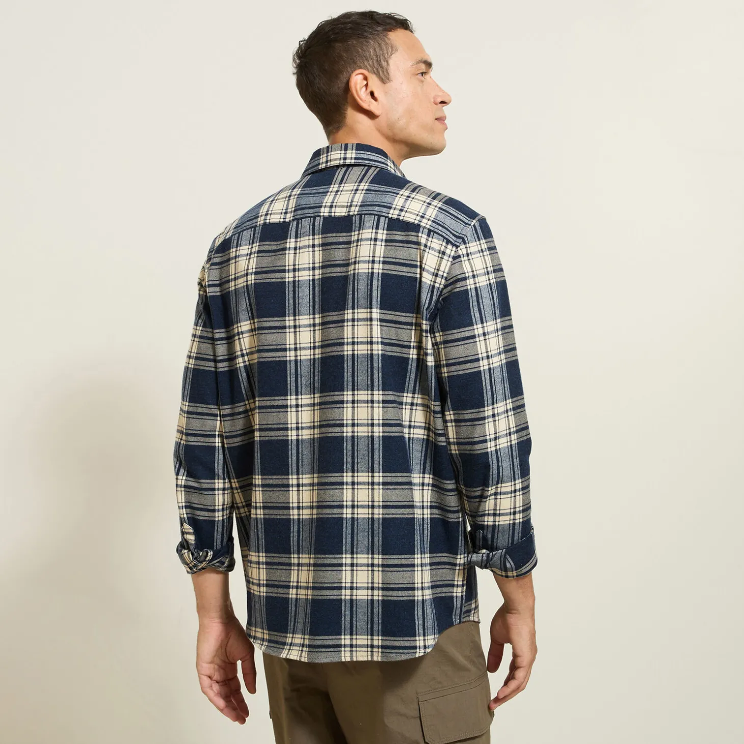 Cheap Hemd met ruitjes in flanelkatoen Overhemd