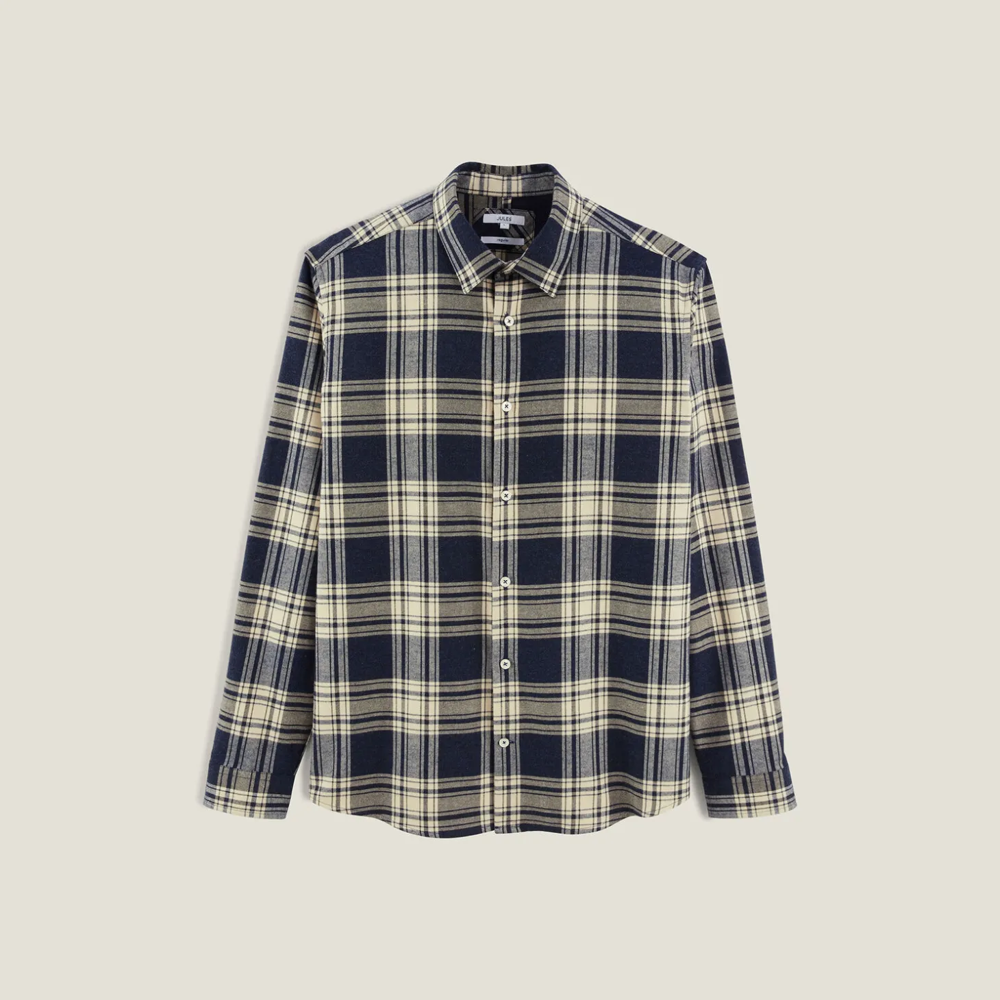 Cheap Hemd met ruitjes in flanelkatoen Overhemd