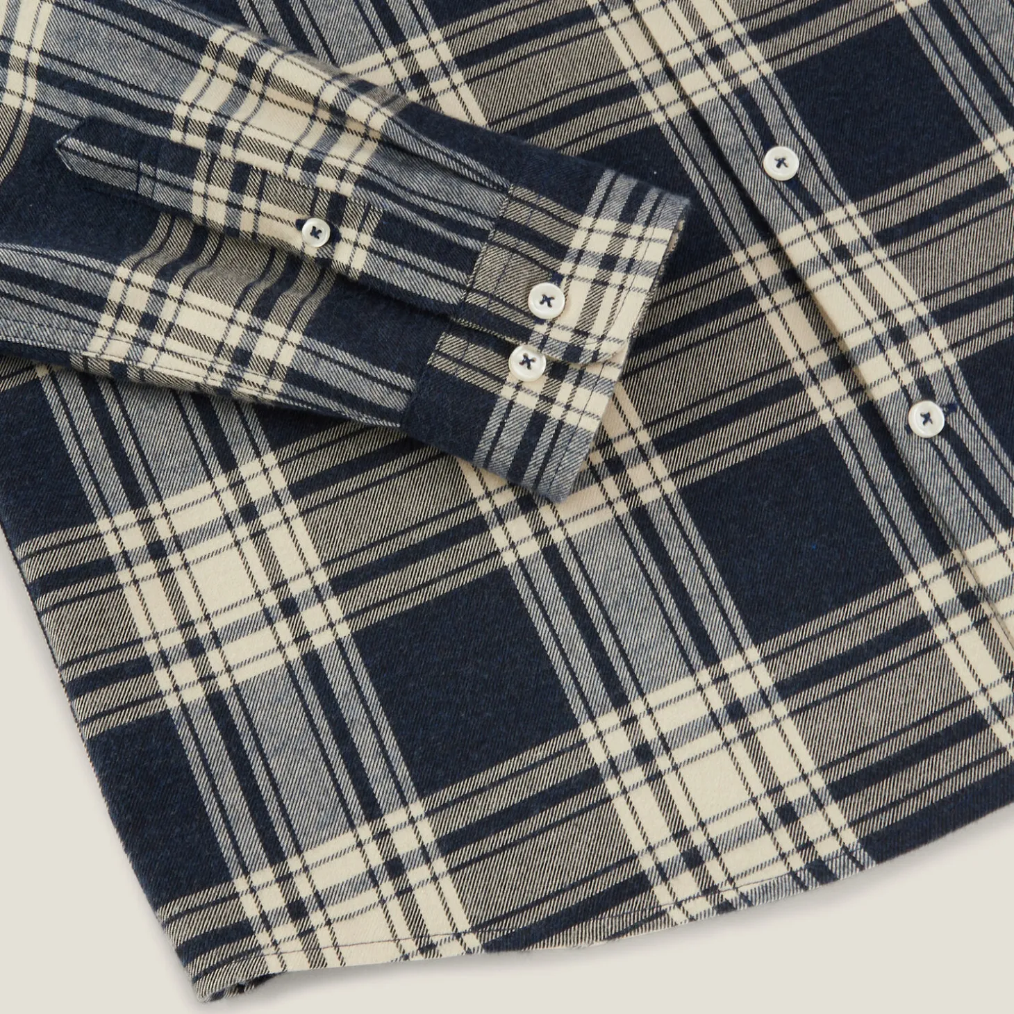 Cheap Hemd met ruitjes in flanelkatoen Overhemd