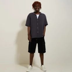 Fashion Hemdje in geweven katoengaas Overhemd